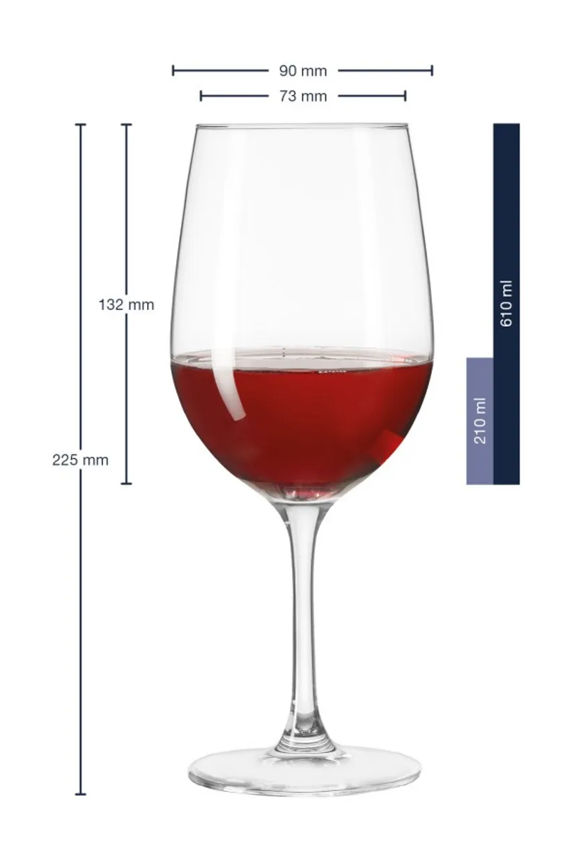 Rode wijn glas XXL Ciao+ 610 ml