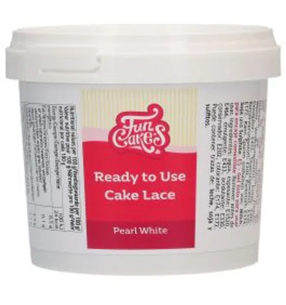 Cake Lace Ready to Use Parelwit 200 g