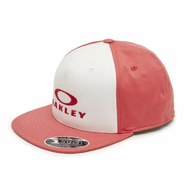 Silver 110 Flexfit Hat/ Poppy Red