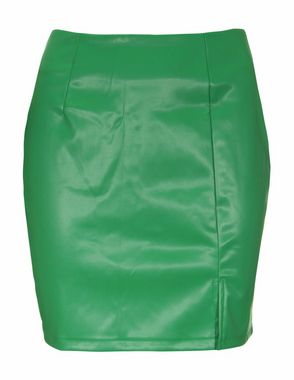 Leather skirt green