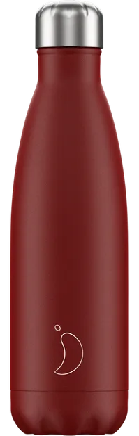 Thermos drinkfles donkerrood