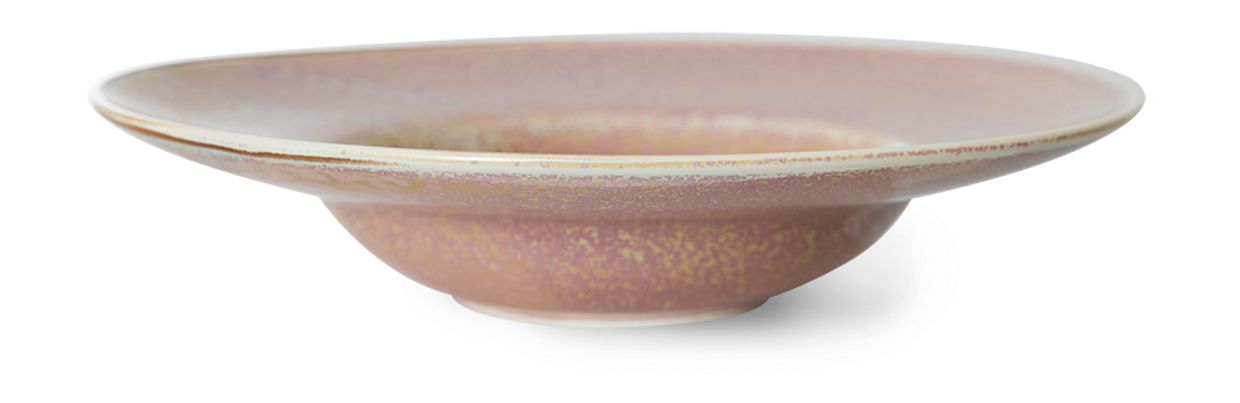 Chef ceramics: pasta plate, rustic pink