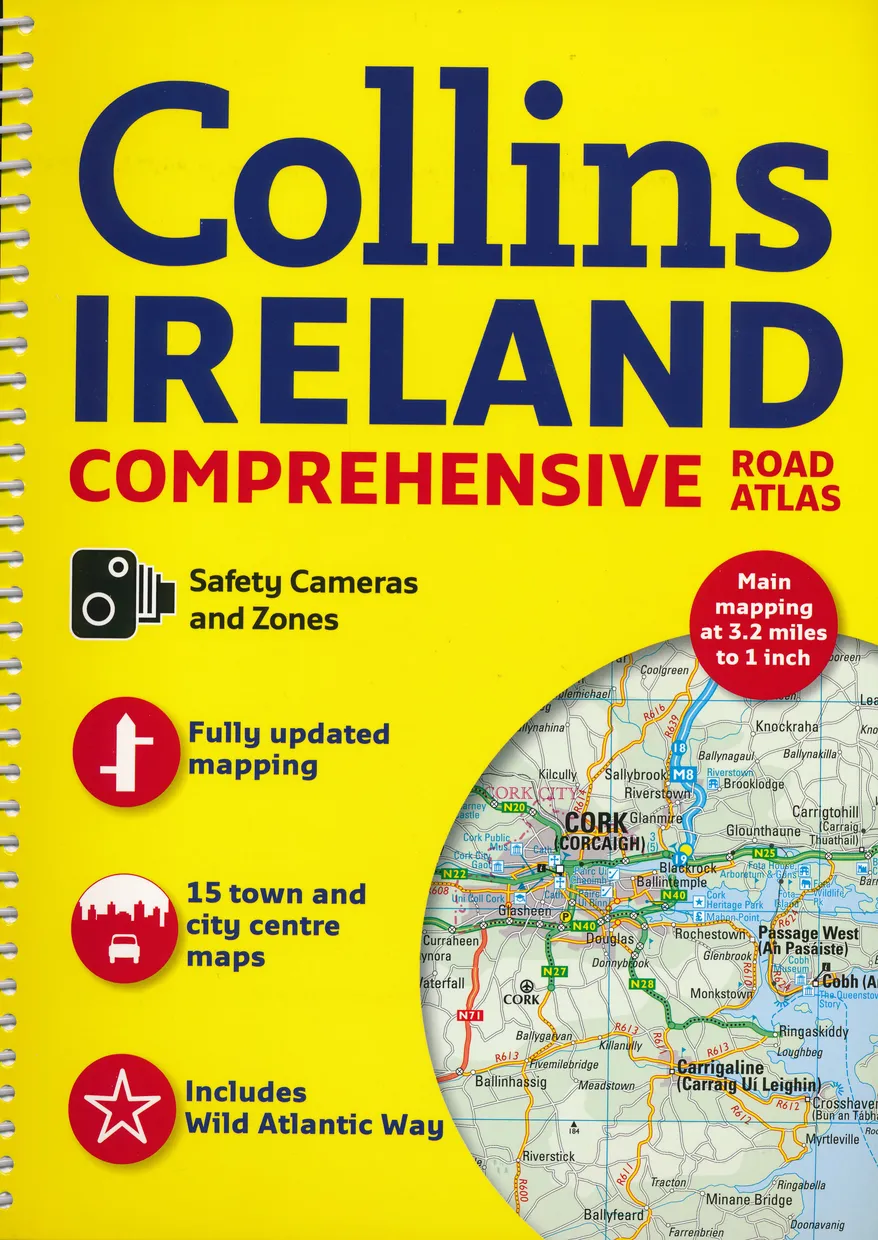 Wegenatlas Ireland Comprehensive Road Atlas | Collins