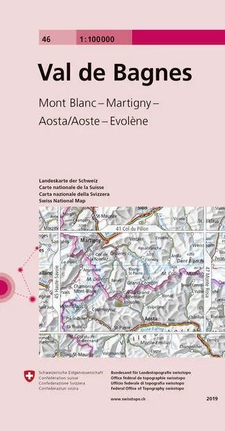 Fietskaart - Topografische kaart - Wegenkaart - landkaart 46 Val de Ba