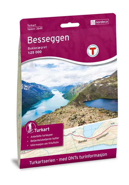 Wandelkaart 2649 Turkart Bessegen | Nordeca