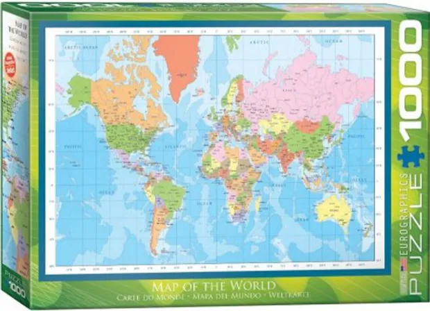 Legpuzzel Map of the World - Wereld | Eurographics