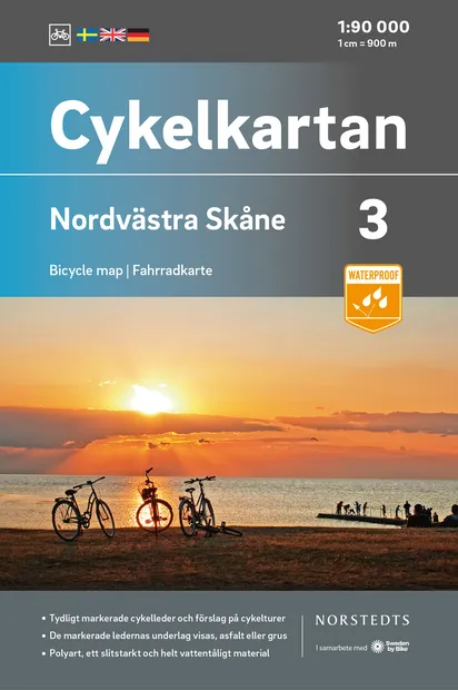 Fietskaart 03 Cykelkartan Nordvästra Skåne - noordwest Skane | Norsted