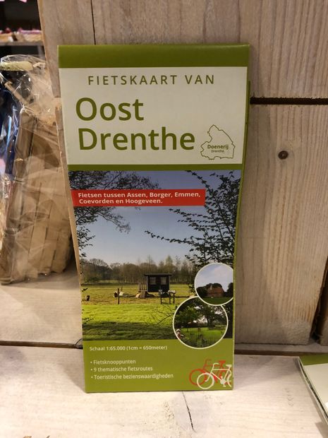 Fietskaart van Oost Drenthe