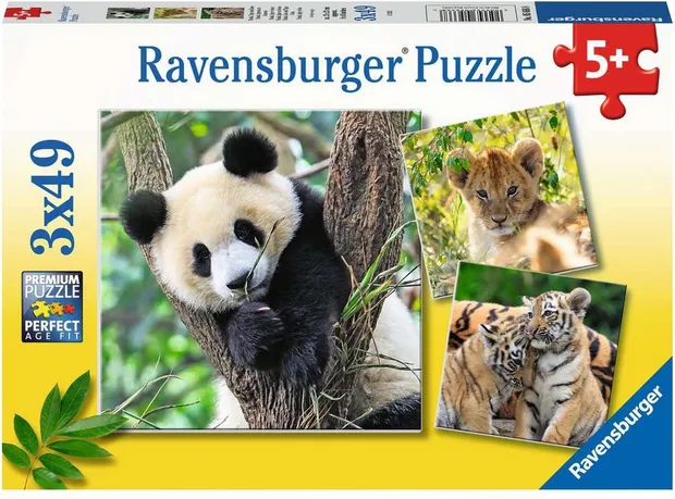 Puzzel - Panda, Tijger en Leeuw (3x49)