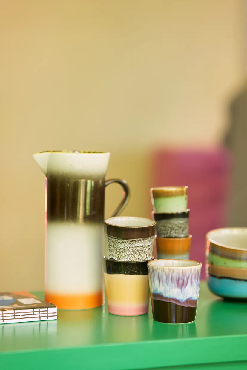 70s ceramics: coffee mug, Swinging