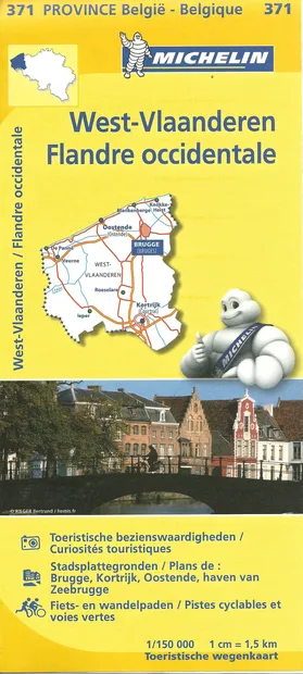 Wegenkaart - landkaart 371 West Vlaanderen | Michelin