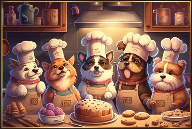 Puzzel - Puppie Chefs (1000)