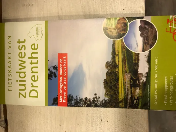 Fietskaart van Zuidwest Drenthe