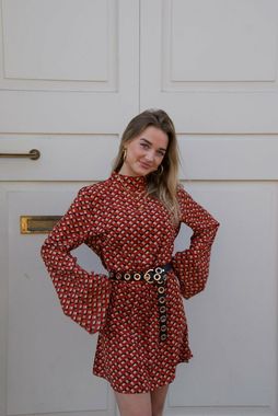 Fanny dress red geometric