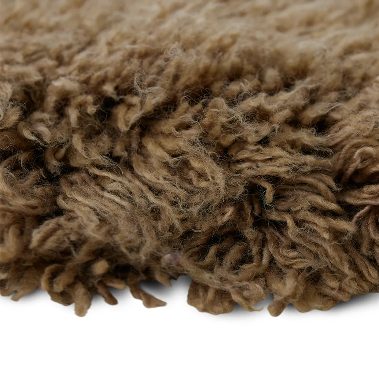 Fluffy round rug sage (ø150)
