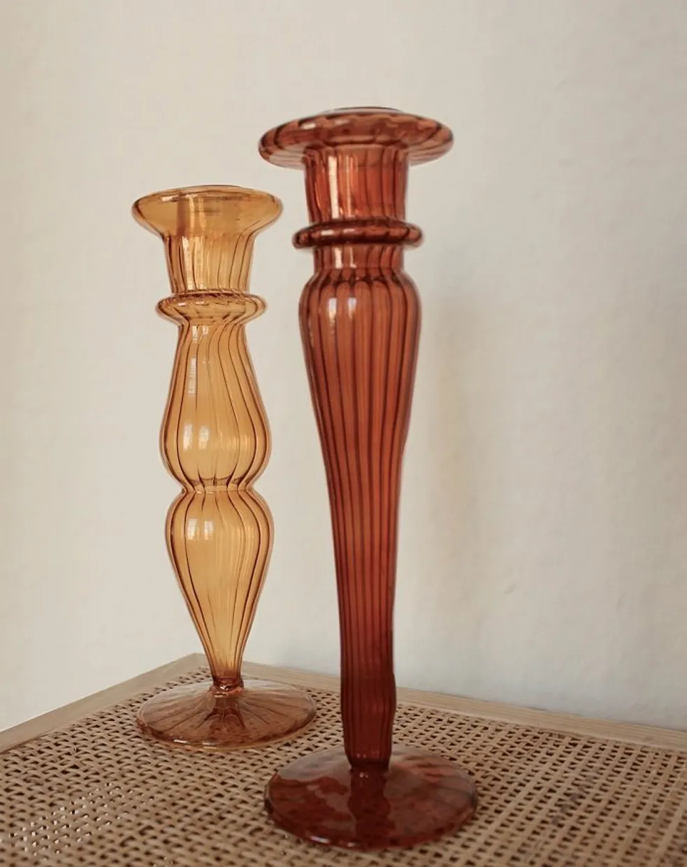 Classic candle holder terra Terracotta