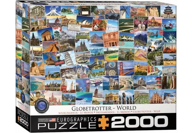 Legpuzzel Globetrotter World - Wereld monumenten | Eurographics
