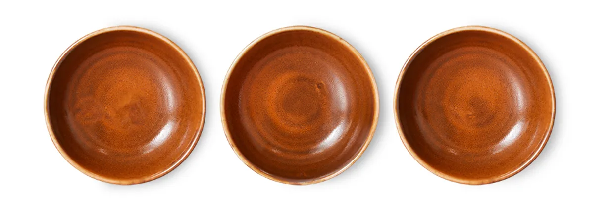 Chef ceramics: small dish, burned orange