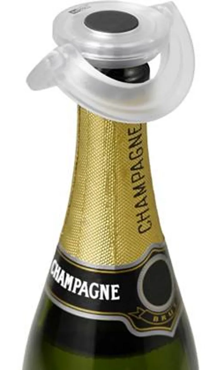 Champagnestopper transparant wit