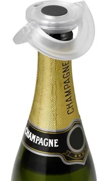 Champagnestopper transparant wit