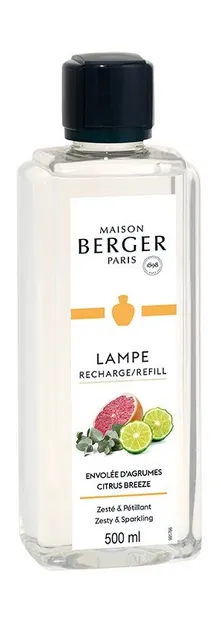 Envolée DÁgrumes (Citrus Breeze) navulling Lampe Berger 500 ml.
