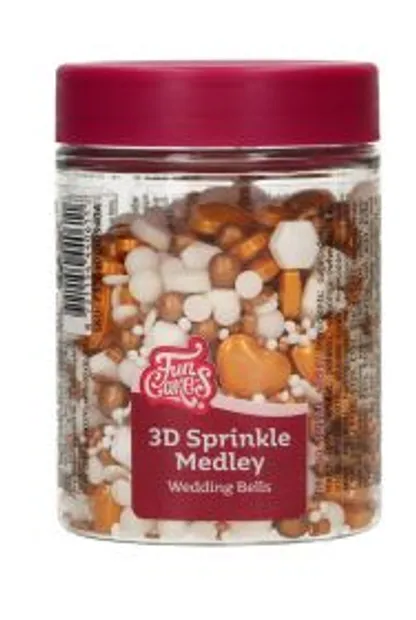 3D Sprinkle Medley - Wedding Bells 70g