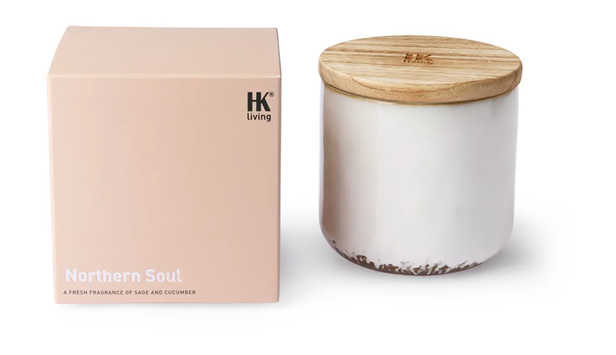Ceramic scented candle: northern soul