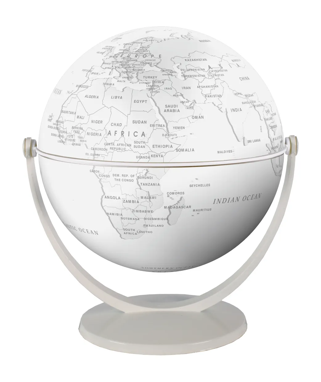 Wereldbol - Globe 35 Politiek - Wit 15 cm | Stella Nova
