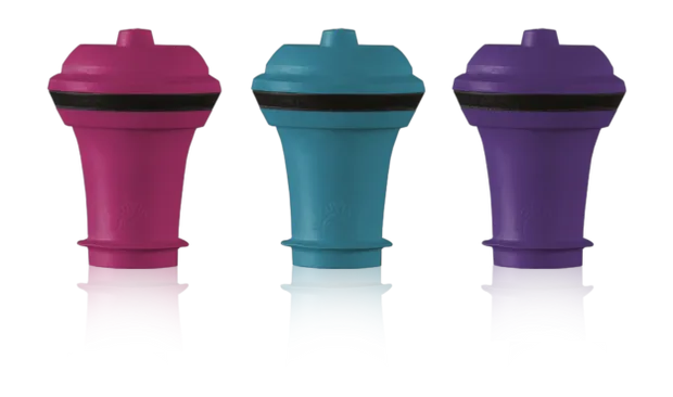 Vacuüm stoppers set van 3, multicolour