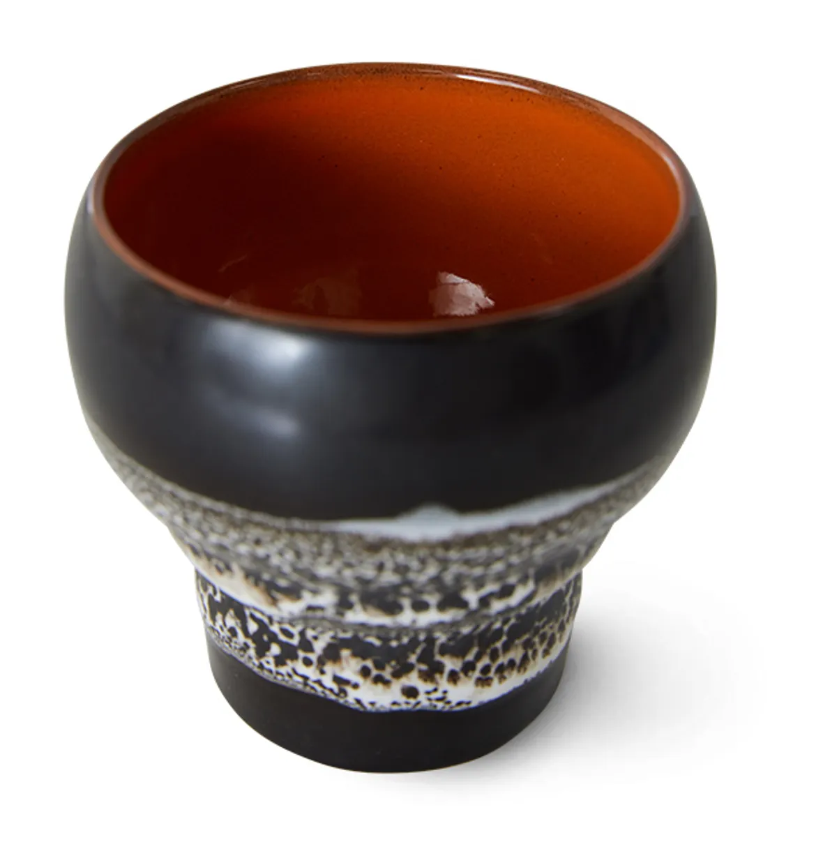 70s ceramics: lungo mugs, basalt (set of 2)