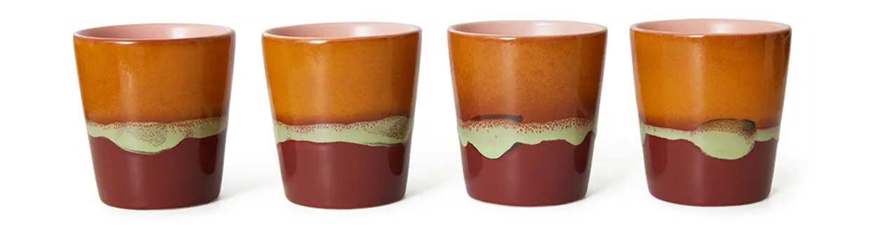 70s ceramics: coffee mug, clay