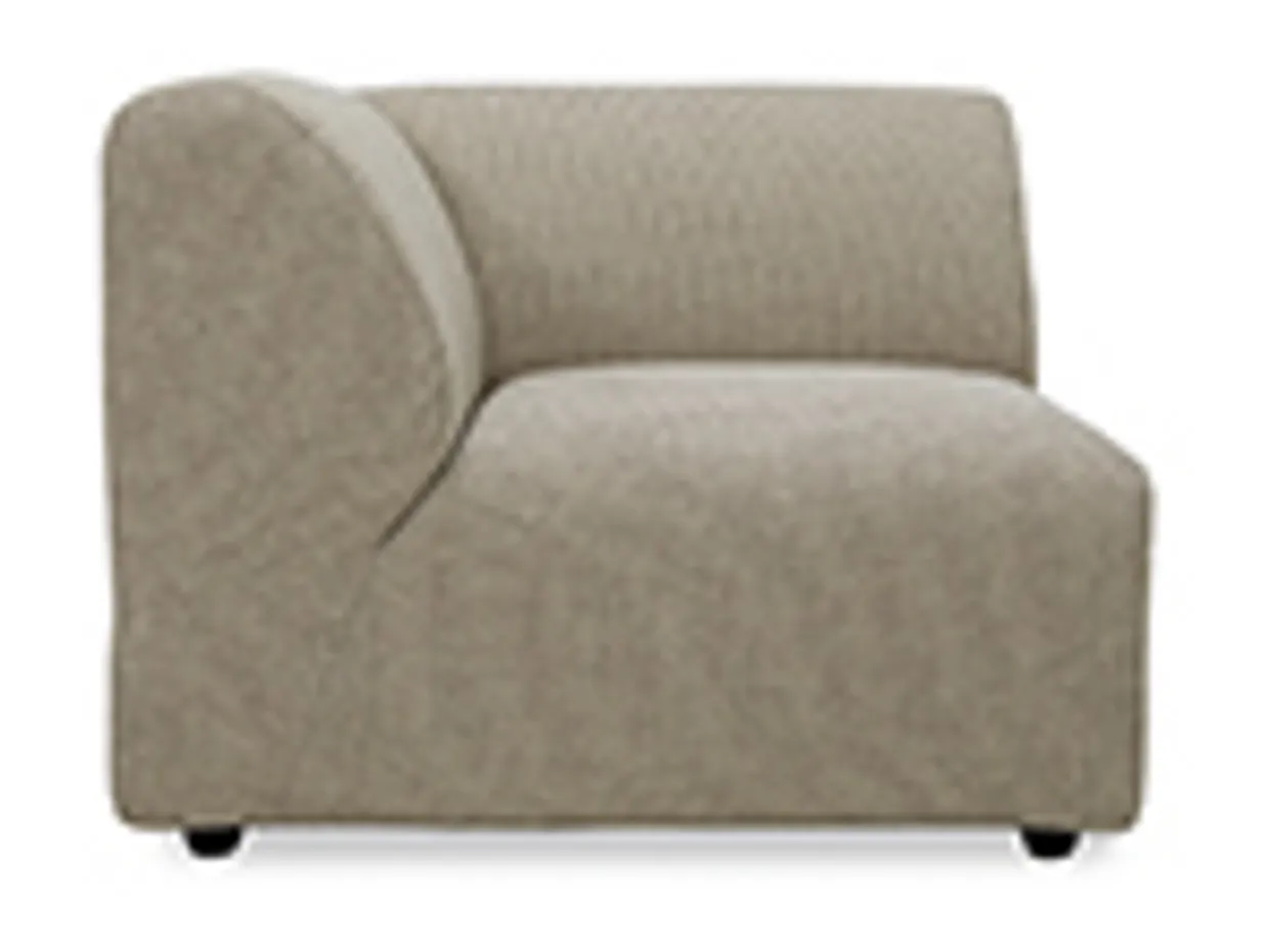 Jax couch: element left corner, sneak, light grey
