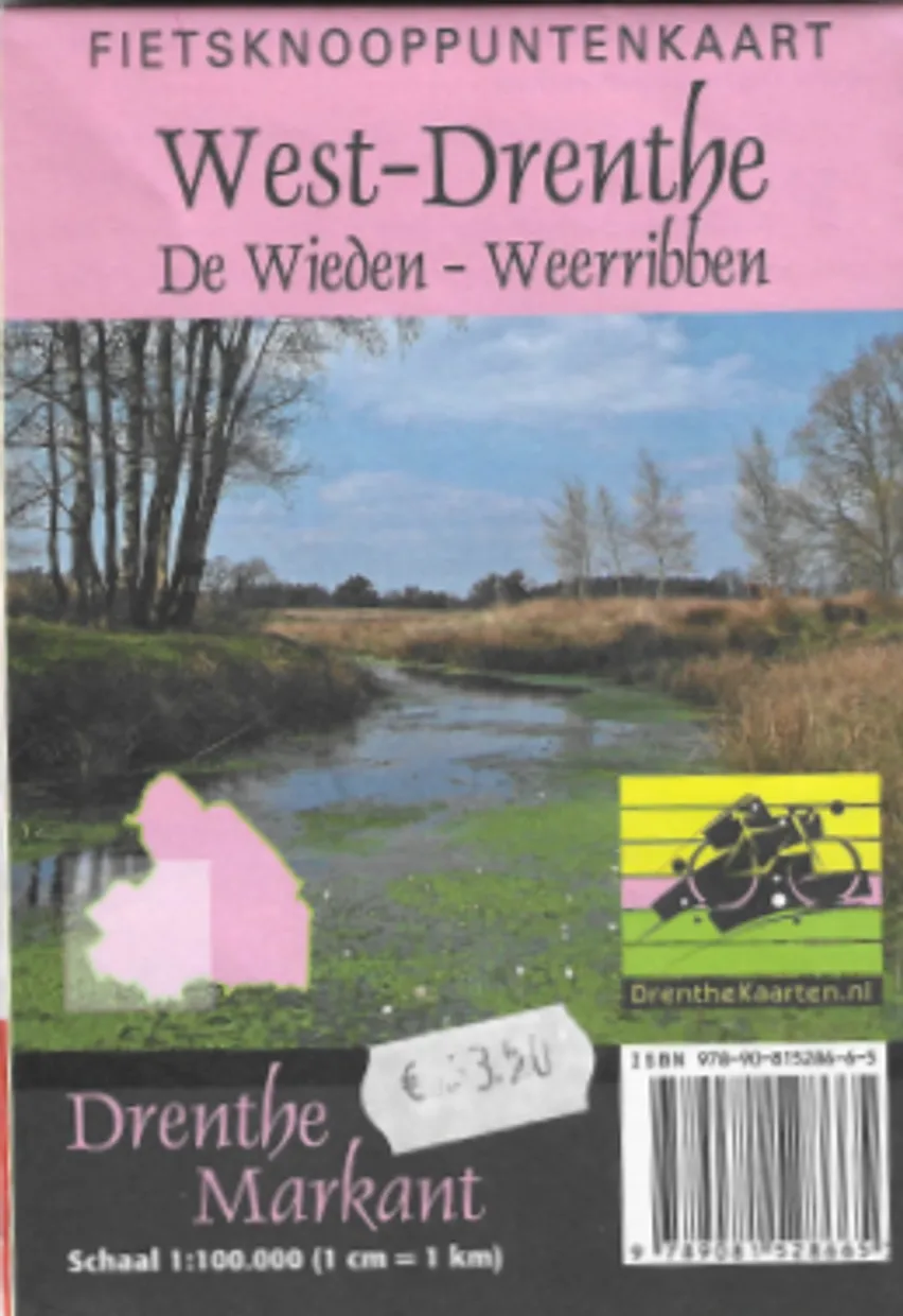 Fietsknooppuntenkaart West-Drenthe De Wieden - Weerribben