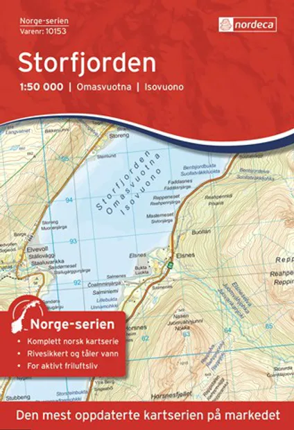 Wandelkaart - Topografische kaart 10153 Norge Serien Storfjorden | Nor