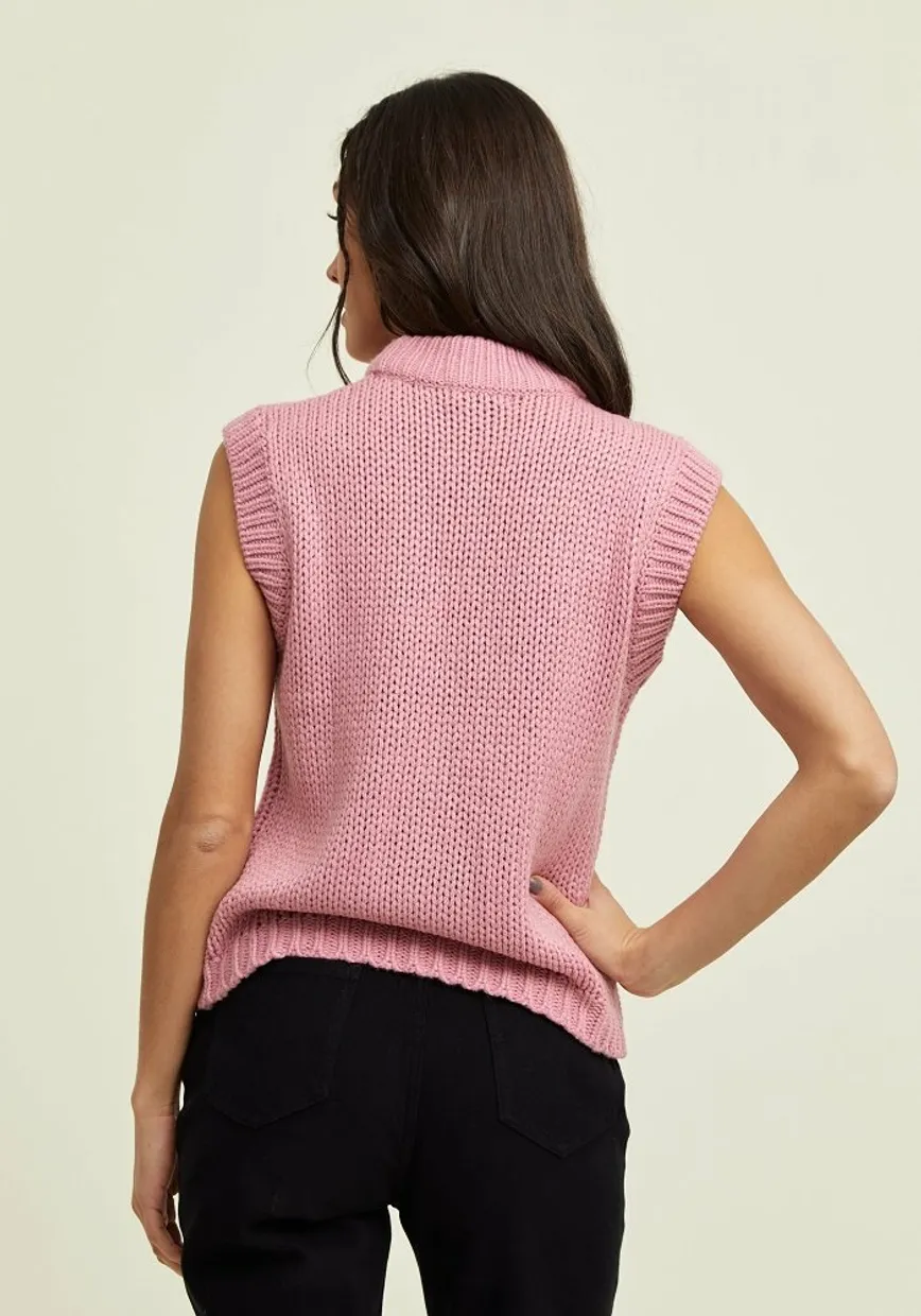 Nova knitted spencer pink