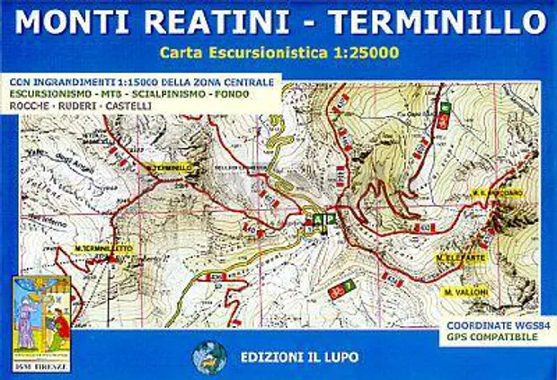 Wandelkaart - Topografische kaart 15 Monti Reatini - Terminillo | Ediz