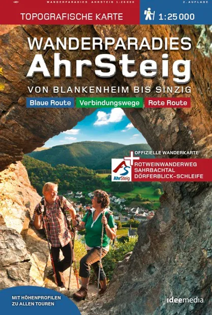 Wandelkaart Ahrsteig – von Blankenheim bis Sinzig  | IdeeMedia