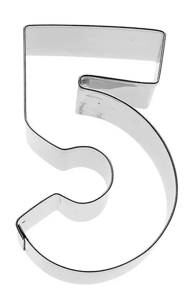 Uitsteekvorm Cijfer 5 - 6 cm