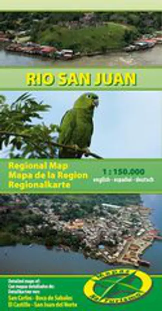 Wegenkaart - landkaart Regionalmap Río San Juan with Cityplans San Car