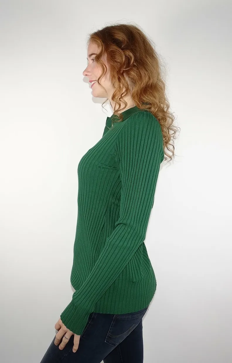 Trui Polo Knit green