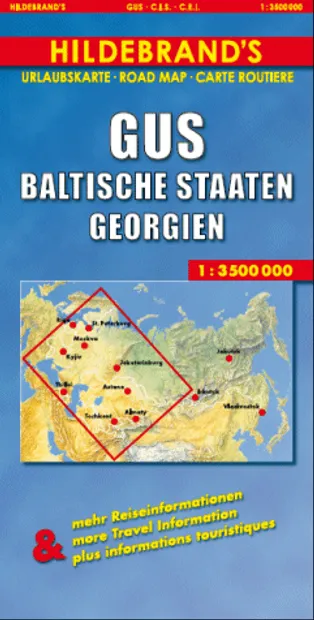 Wegenkaart - landkaart G.O.S. - GUS, Baltische Staaten en Georgie | Hi