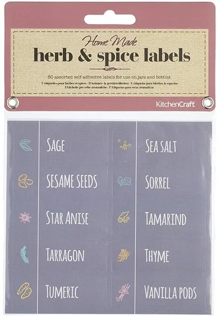 Label/stickers Kruiden en specerijen 50 stuks