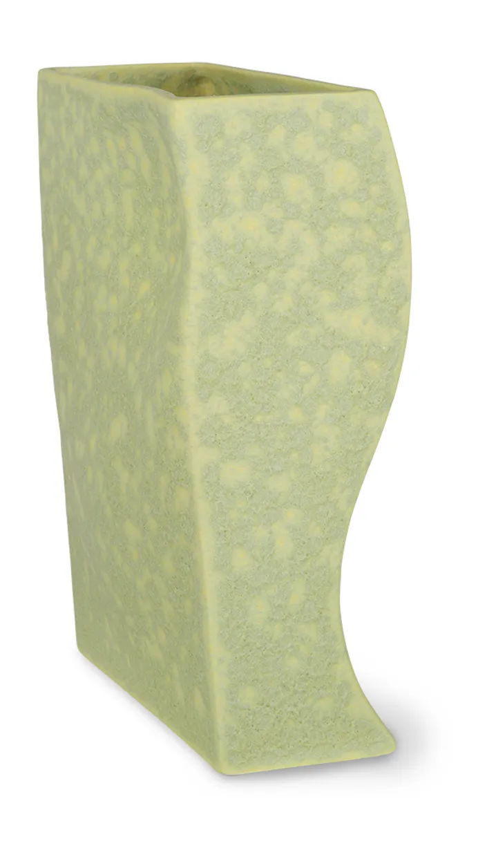 HK objects: ceramic block vase matt pistachio