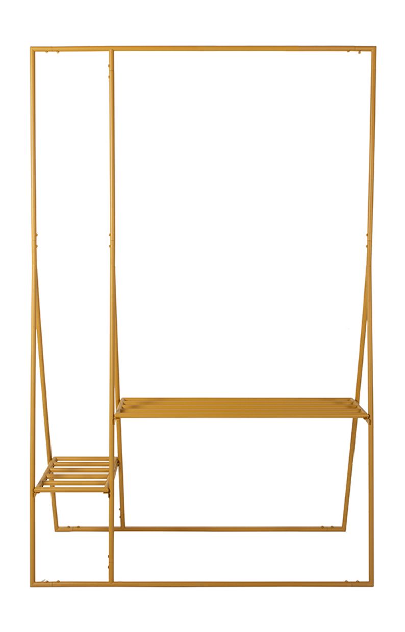 Clothing rack with hanger/hook set, ginger orange