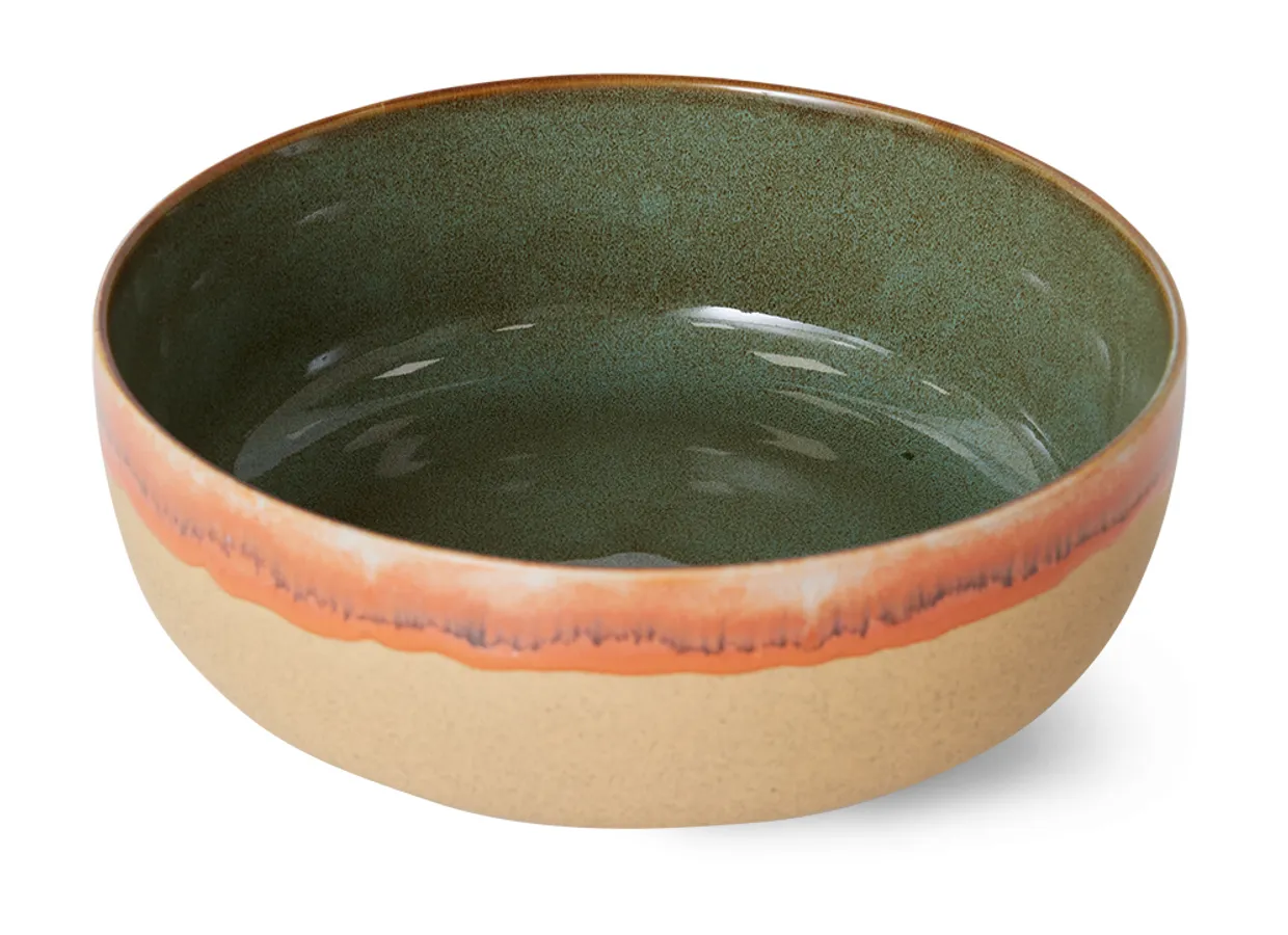70s ceramics: salad bowl, shore