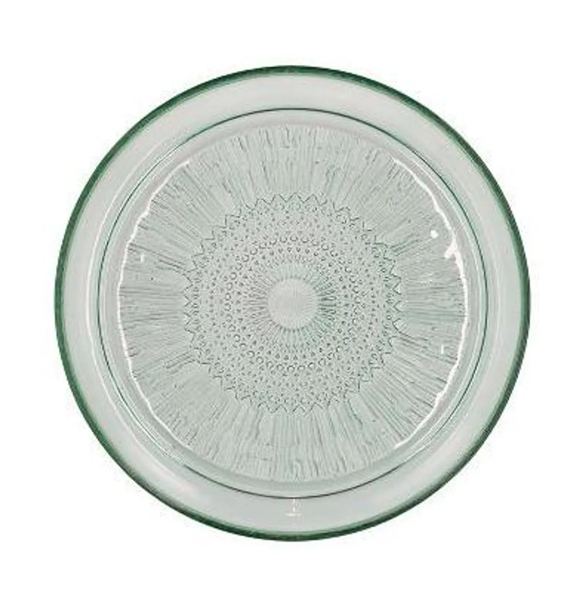 Kusintha glazen bordje 18 cm - groen