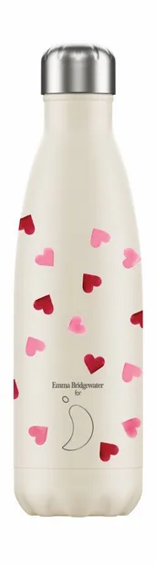 Isoleerfles Pink Hearts 500ml