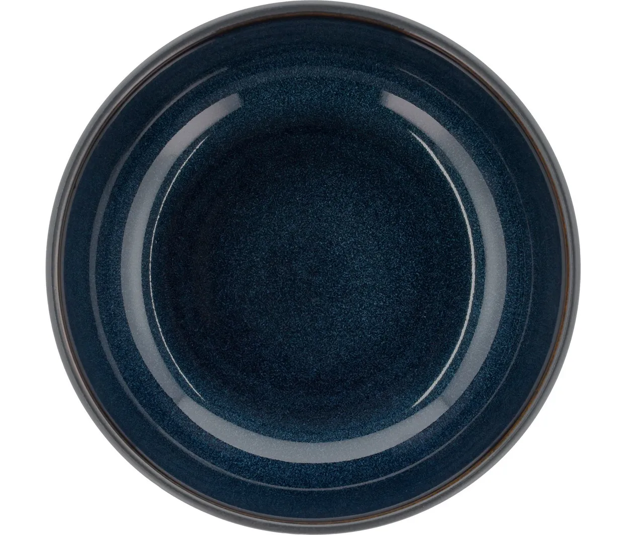 Schaal / pokébowl rond 18 cm - Zwart / Donkerblauw