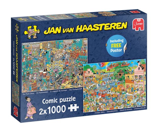 Miles stijl uniek Jan van Haasteren De Muziekwinkel & Vakantiekriebels - 2x 1000 stukjes -  Legpuzzel voor Volwassenen - Jan van Haasteren - | Warenhuis Groningen