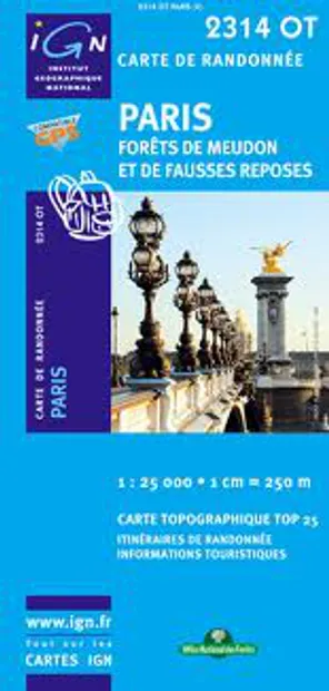 Stadsplattegrond - Topografische kaart - Wandelkaart 2314OT Paris | IG